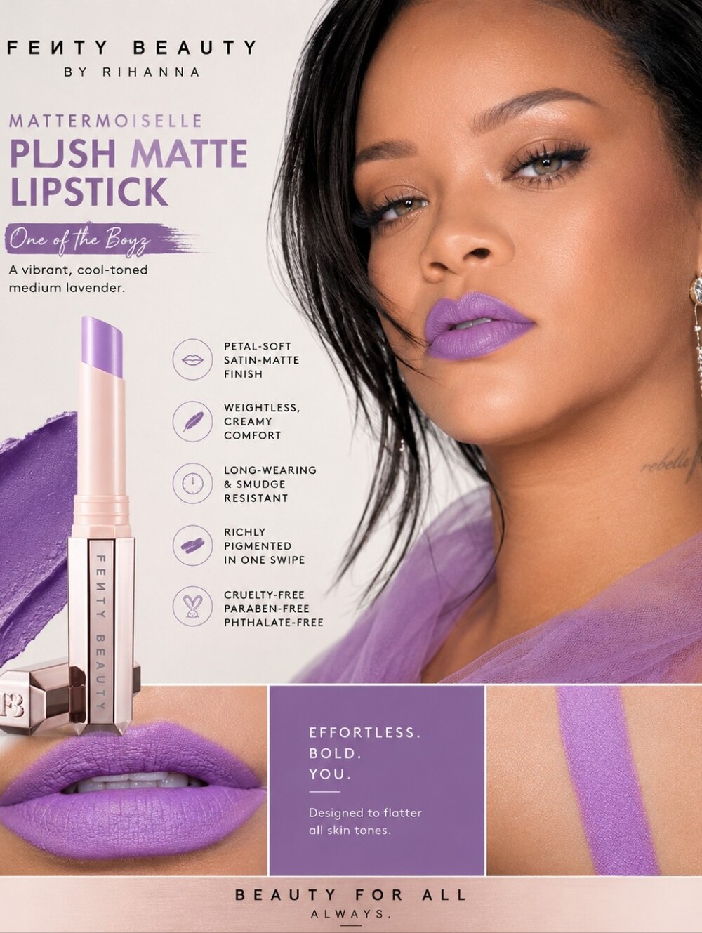 Fenty Beauty Mattemoiselle Plush Matte Lipstick - One of the Boyz